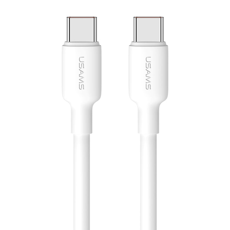 USAMS US-SJ613 U84 PD100W USB-C / Type-C to USB-C / Type-C Charging Data Cable, Cable Length:1m(White)