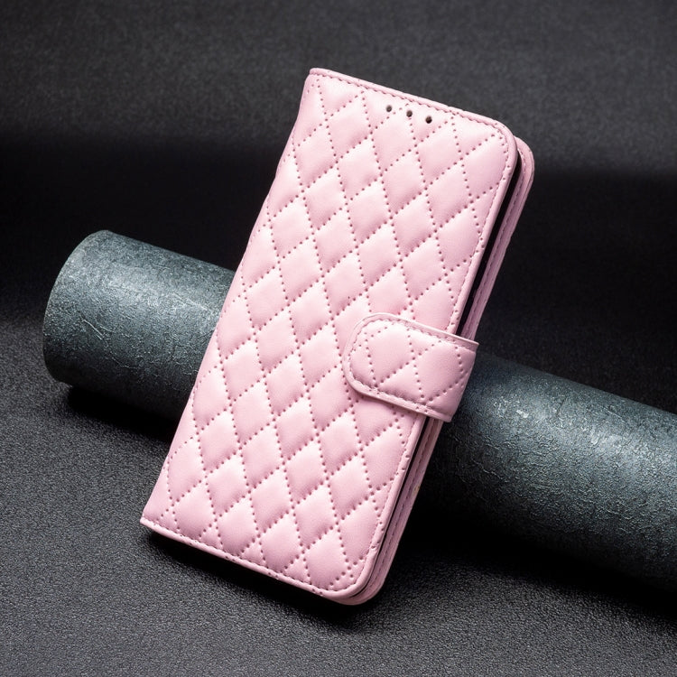 For Xiaomi Redmi 12 4G Diamond Lattice Wallet Leather Flip Phone Case