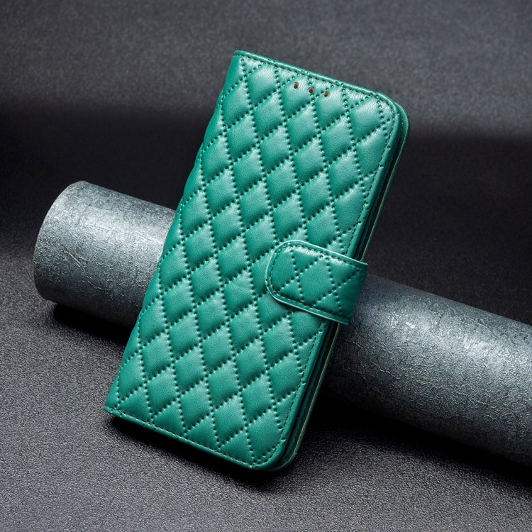 For Xiaomi Redmi 12 4G Diamond Lattice Wallet Leather Flip Phone Case