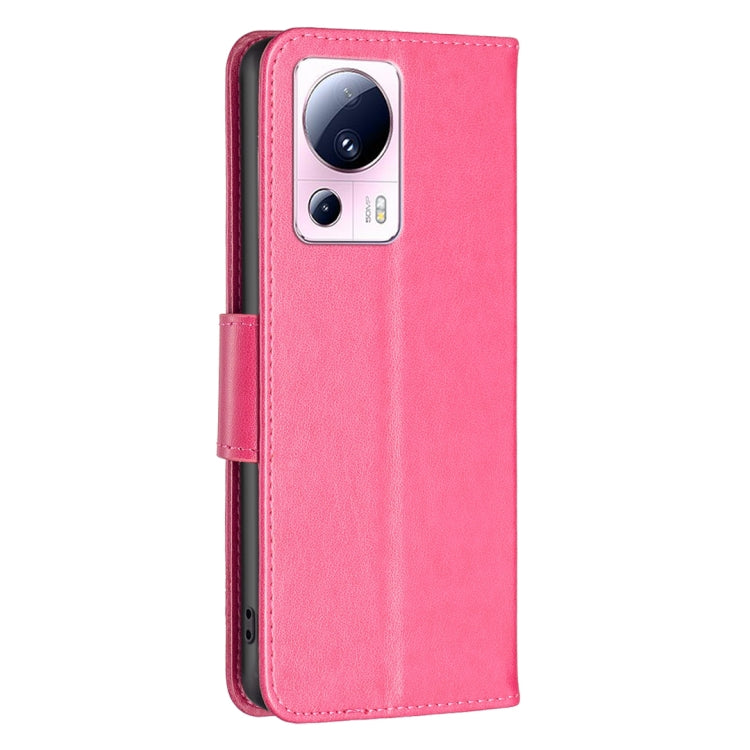 For Xiaomi 13 Lite / Civi 2 Two Butterflies Embossing Leather Phone Case