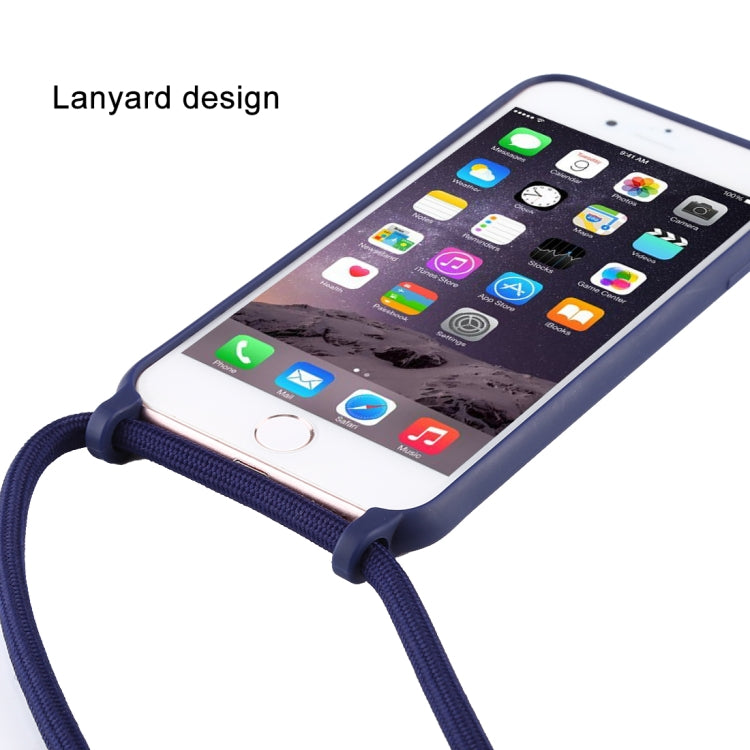 For iPhone 6s Plus / 6 Plus Candy Color TPU Protective Case with Lanyard