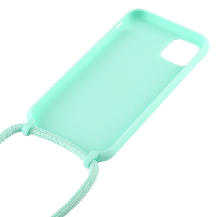 For iPhone 11 Candy Color TPU Protective Case with Lanyard