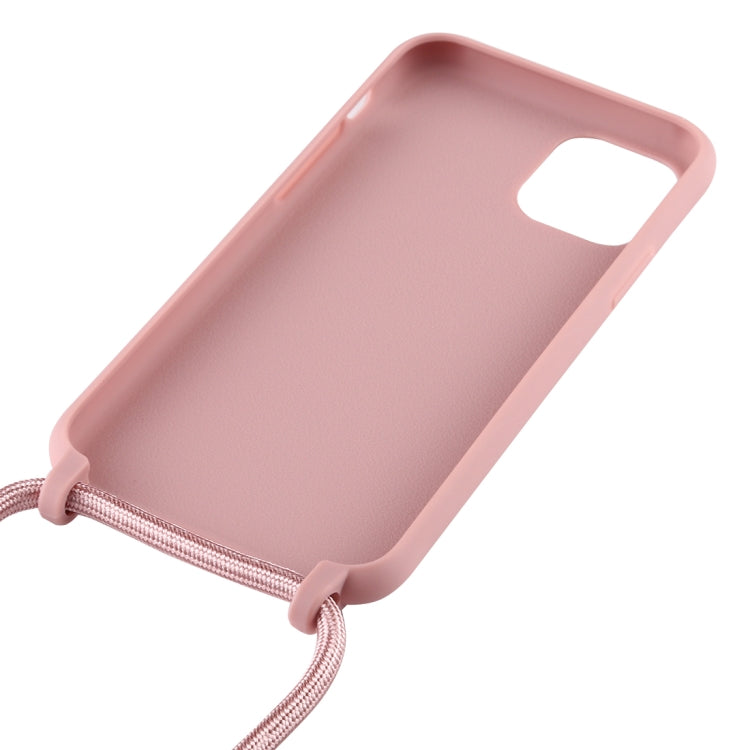 For iPhone 11 Pro Candy Color TPU Protective Case with Lanyard