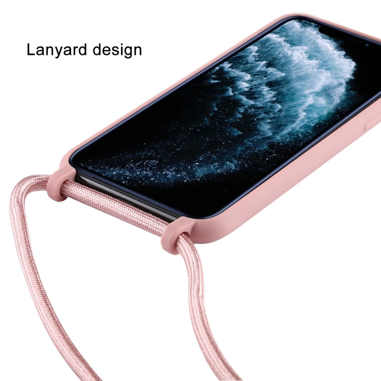 For iPhone 11 Pro Candy Color TPU Protective Case with Lanyard