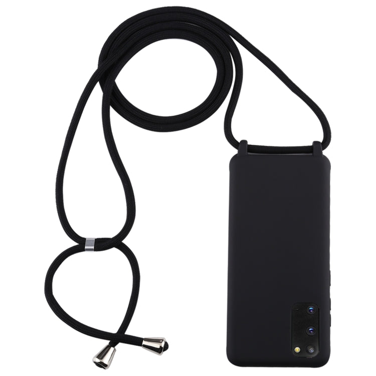 For Galaxy S20 Candy Color TPU Protective Case with Lanyard