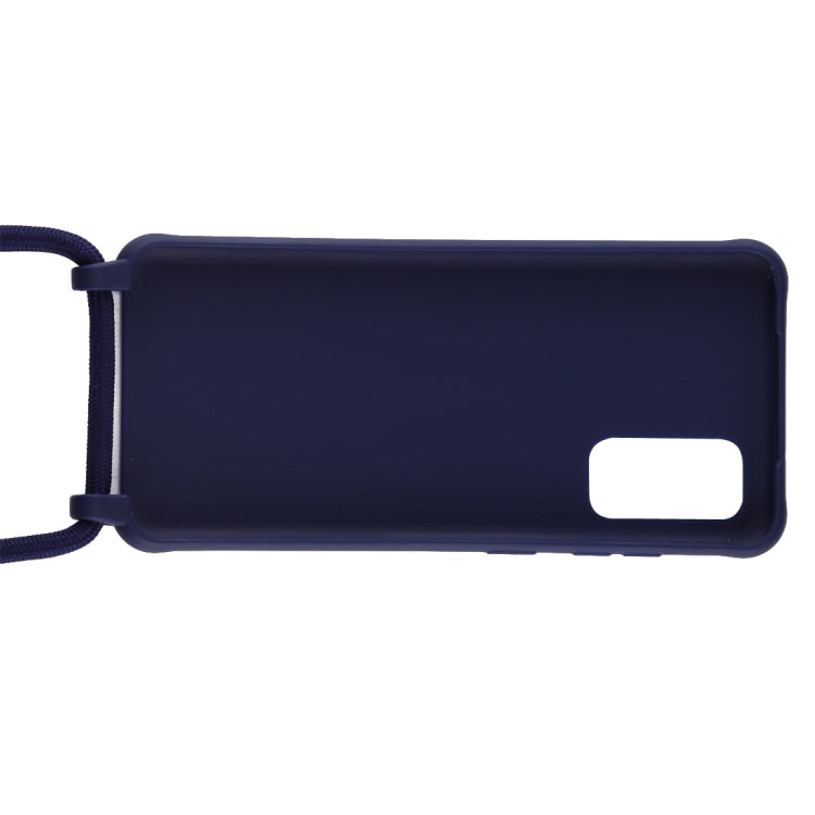 For Galaxy S20 Candy Color TPU Protective Case with Lanyard