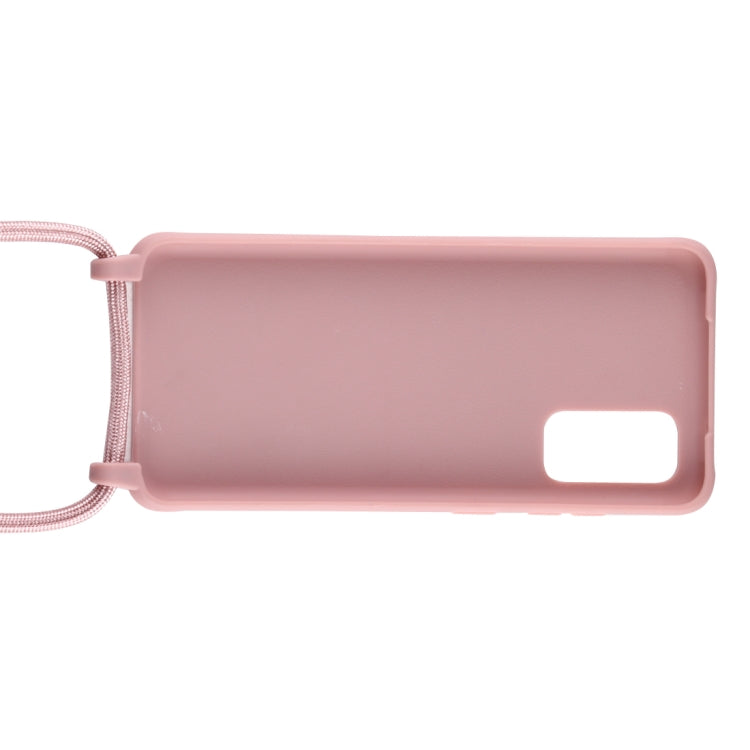 For Galaxy S20+ Candy Color TPU Protective Case with Lanyard
