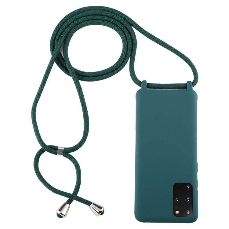 For Galaxy S20+ Candy Color TPU Protective Case with Lanyard