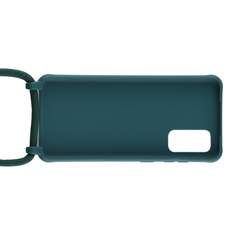 For Galaxy S20+ Candy Color TPU Protective Case with Lanyard