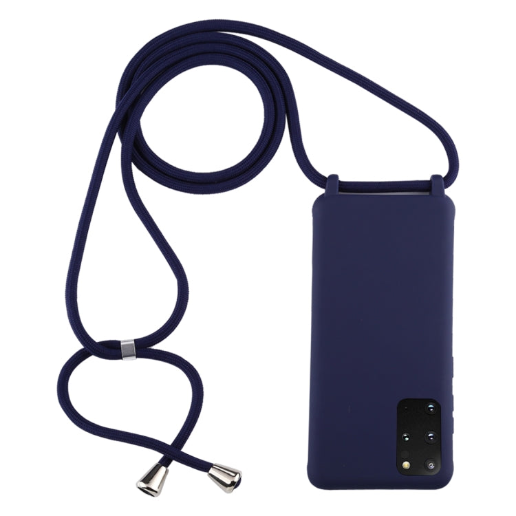 For Galaxy S20+ Candy Color TPU Protective Case with Lanyard
