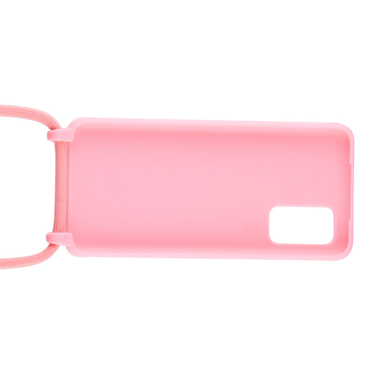 For Galaxy S20 Ultra Candy Color TPU Protective Case with Lanyard