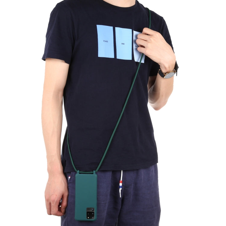 For Galaxy S20 Ultra Candy Color TPU Protective Case with Lanyard