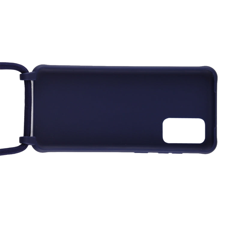 For Galaxy S20 Ultra Candy Color TPU Protective Case with Lanyard