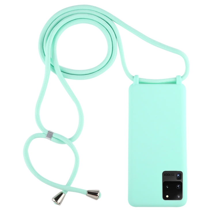 For Galaxy S20 Ultra Candy Color TPU Protective Case with Lanyard