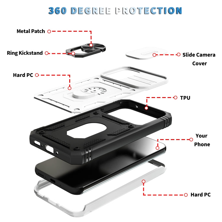 For Samsung Galaxy A54 5G Sliding Camshield TPU + PC Phone Case