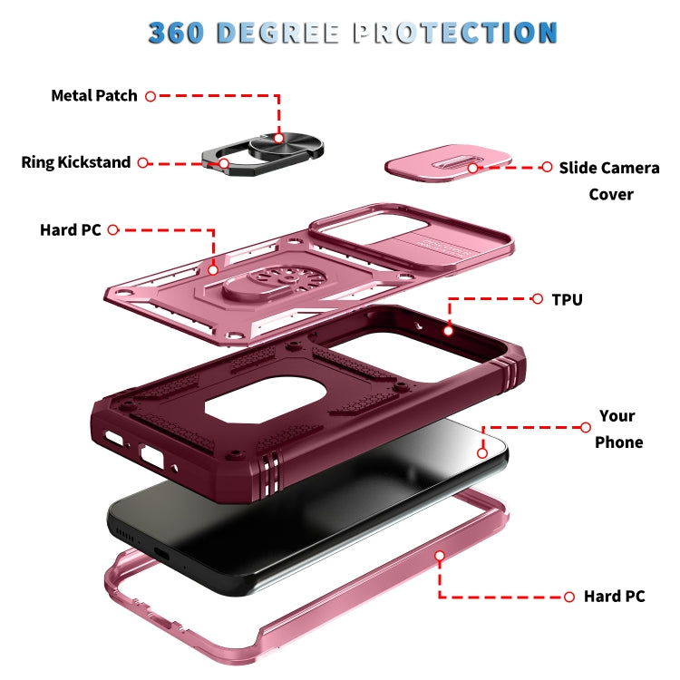 For Samsung Galaxy A54 5G Sliding Camshield TPU + PC Phone Case
