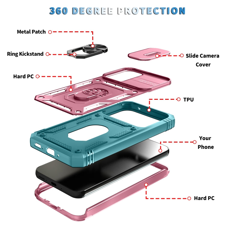 For Samsung Galaxy A54 5G Sliding Camshield TPU + PC Phone Case