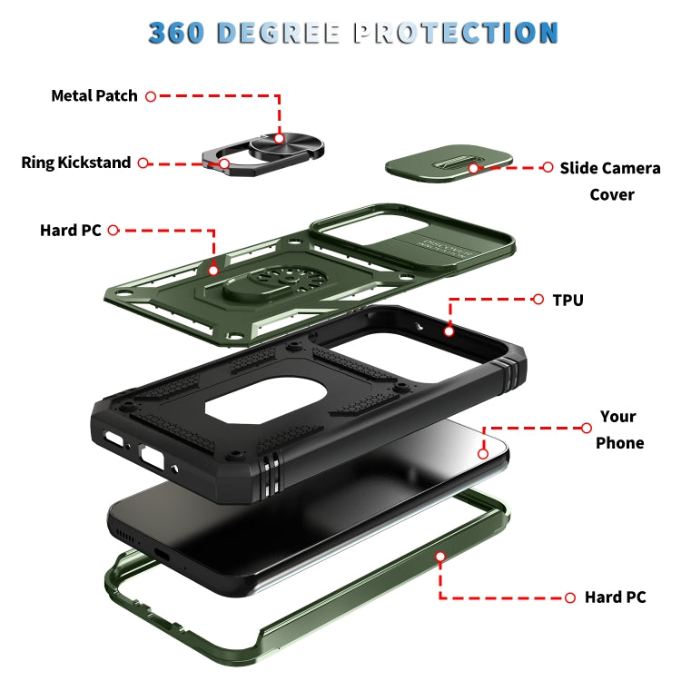 For Samsung Galaxy A54 5G Sliding Camshield TPU + PC Phone Case