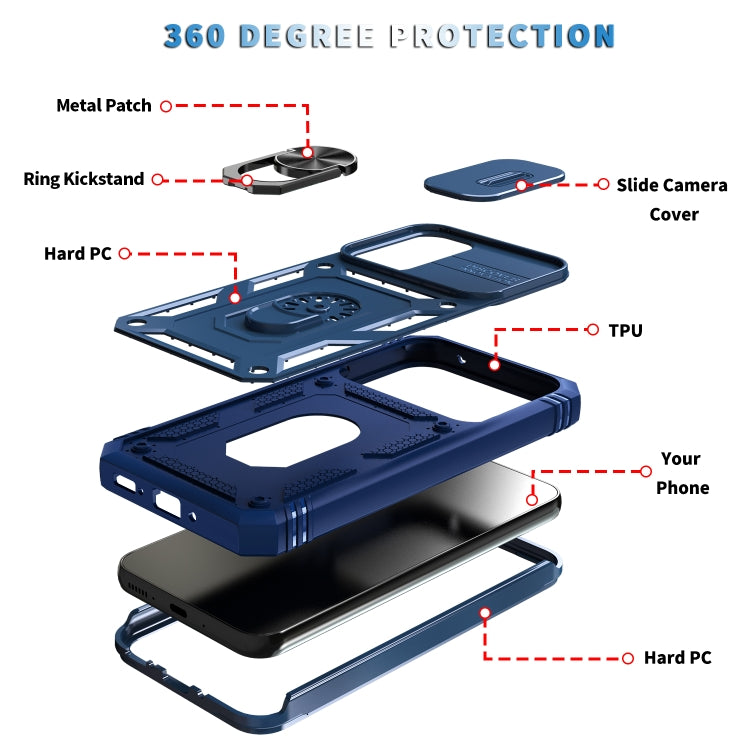 For Samsung Galaxy A54 5G Sliding Camshield TPU + PC Phone Case