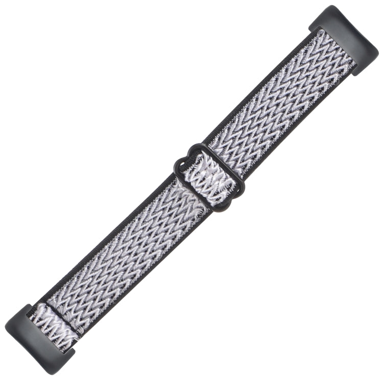 For Fitbit Charge 5 Buckle Wave Braided Nylon Watch Band