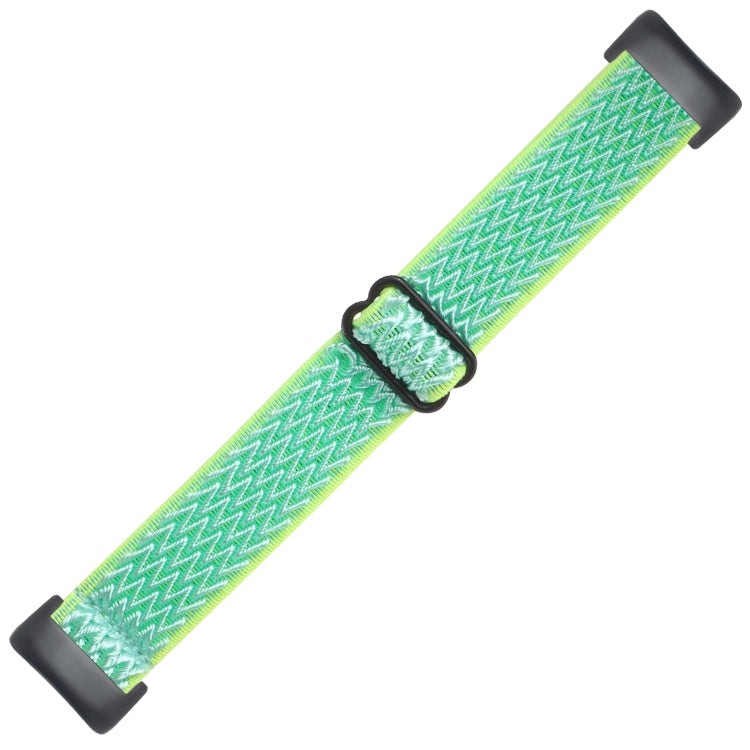 For Fitbit Charge 5 Buckle Wave Braided Nylon Watch Band