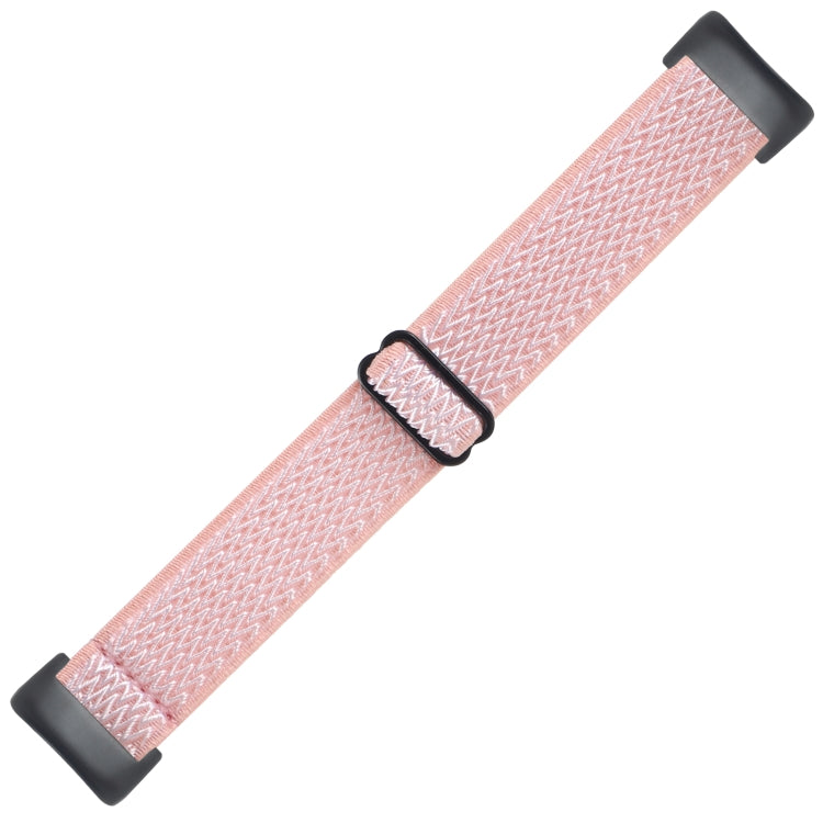 For Fitbit Charge 5 Buckle Wave Braided Nylon Watch Band