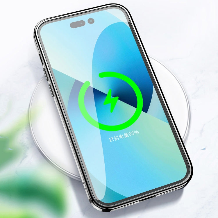 For iPhone 14 Plus Platinum Series Ultra-thin Transparent Phone Case