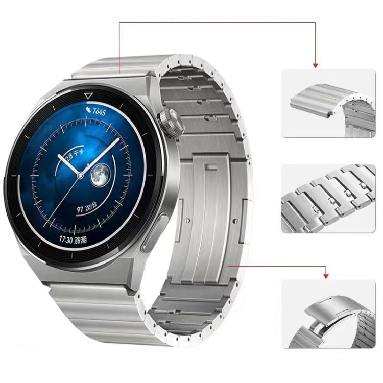 For Huawei Watch 3 / GT 3 Pro / GT 2 Universal Quick Release Titanium Steel Watch Band