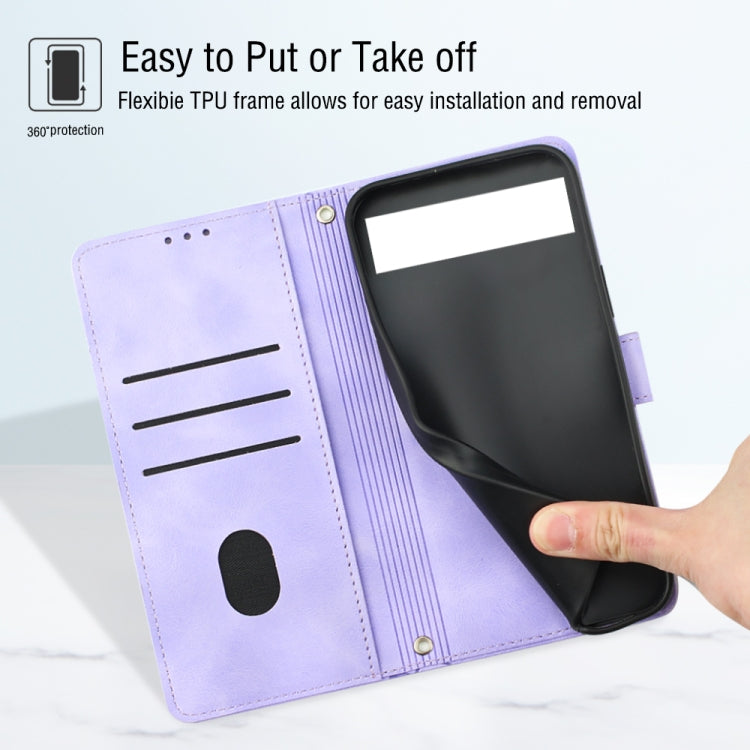 For Google Pixel 6 Skin-feel Embossed Leather Phone Case