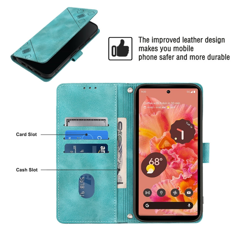 For Google Pixel 6 Skin-feel Embossed Leather Phone Case