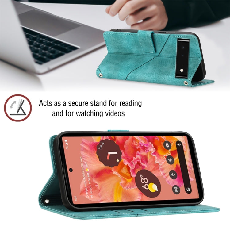 For Google Pixel 6 Skin-feel Embossed Leather Phone Case