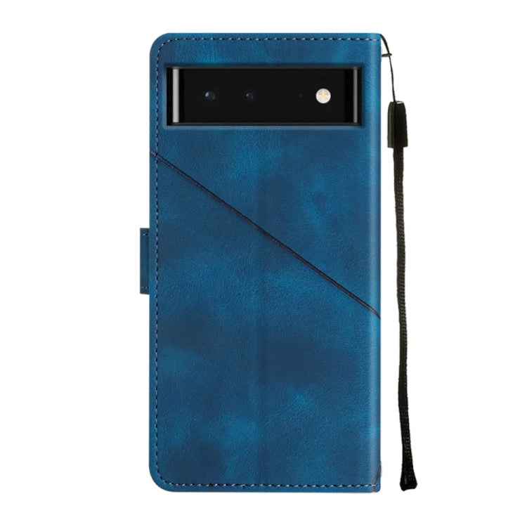 For Google Pixel 6 Skin-feel Embossed Leather Phone Case