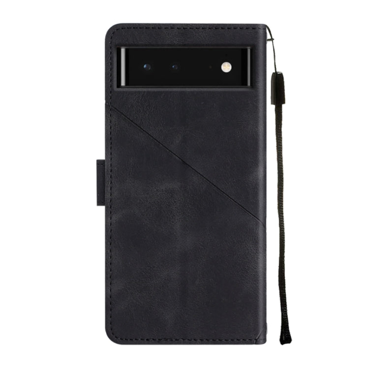 For Google Pixel 6 Skin-feel Embossed Leather Phone Case