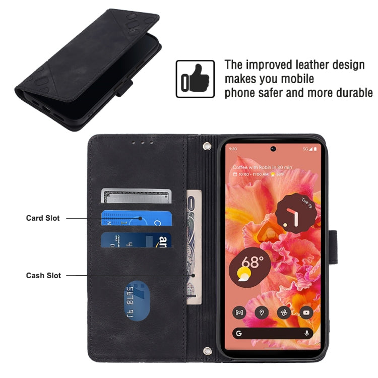 For Google Pixel 6 Skin-feel Embossed Leather Phone Case