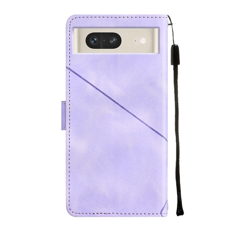 For Google Pixel 7 Skin-feel Embossed Leather Phone Case
