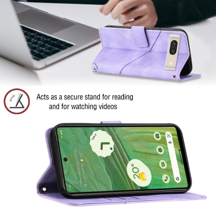 For Google Pixel 7 Skin-feel Embossed Leather Phone Case