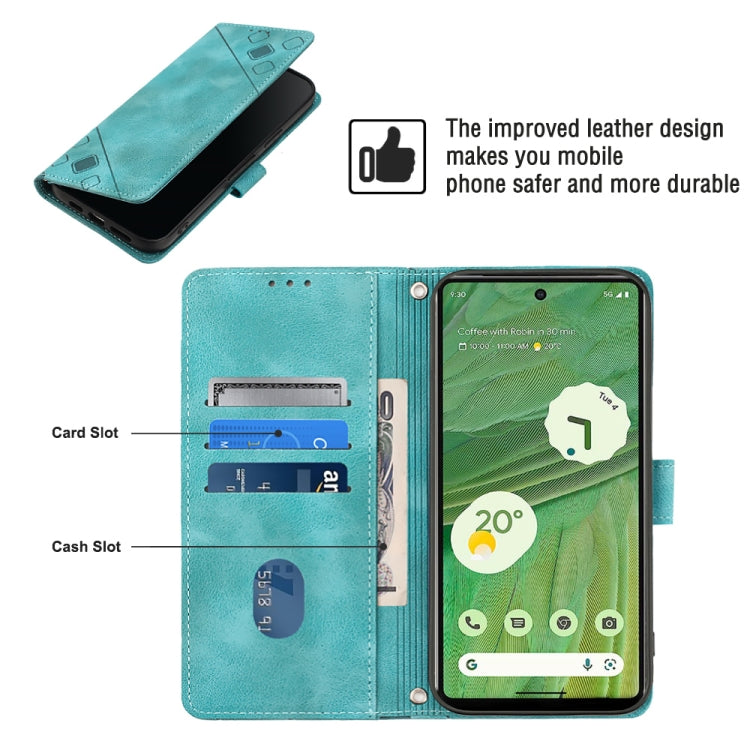 For Google Pixel 7 Skin-feel Embossed Leather Phone Case