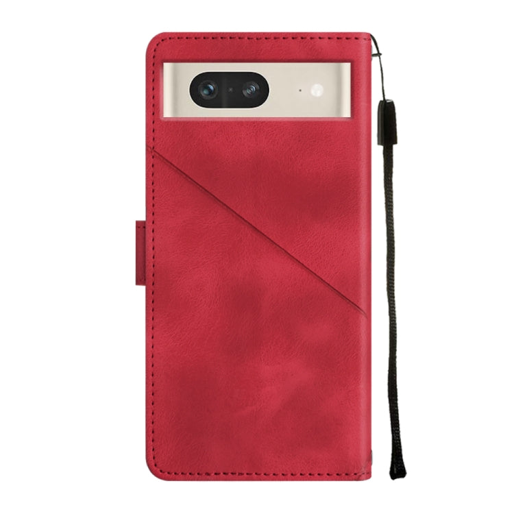 For Google Pixel 7 Skin-feel Embossed Leather Phone Case