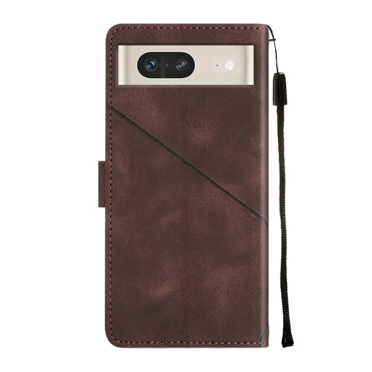 For Google Pixel 7 Skin-feel Embossed Leather Phone Case