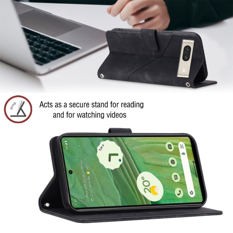 For Google Pixel 7 Skin-feel Embossed Leather Phone Case