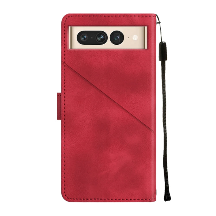 For Google Pixel 7 Pro Skin-feel Embossed Leather Phone Case