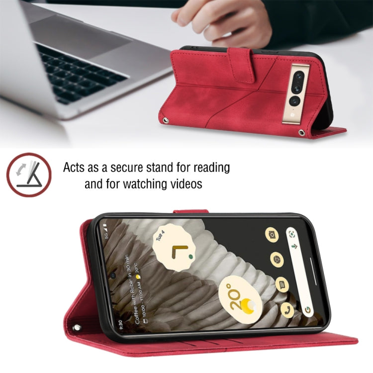 For Google Pixel 7 Pro Skin-feel Embossed Leather Phone Case