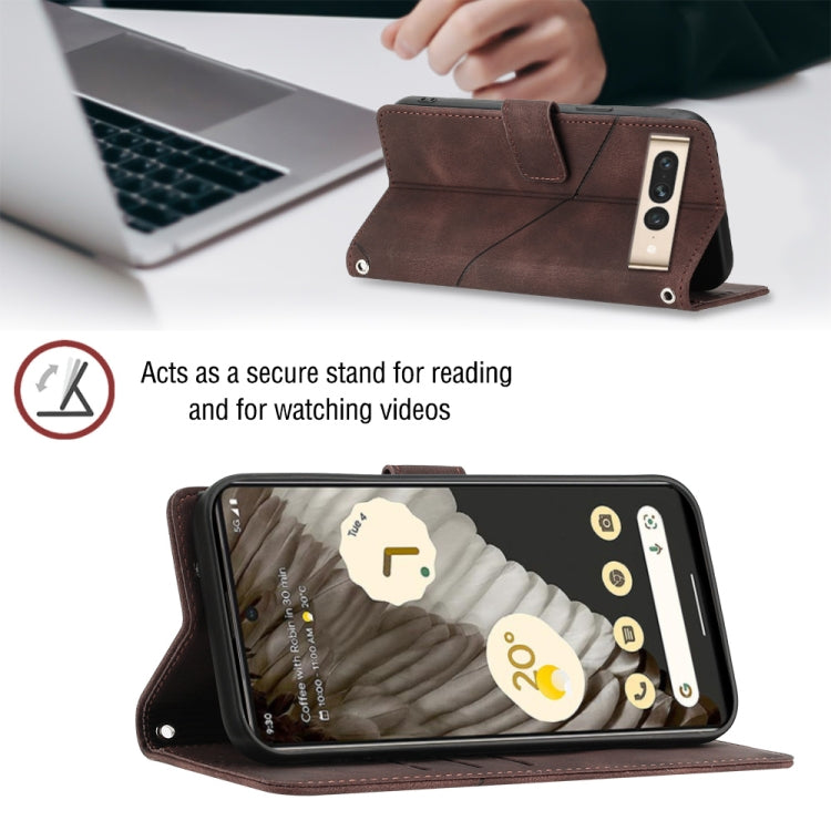 For Google Pixel 7 Pro Skin-feel Embossed Leather Phone Case