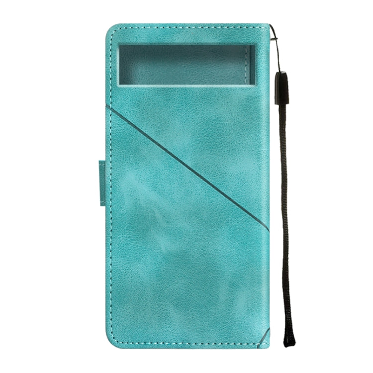 For Google Pixel 7a Skin-feel Embossed Leather Phone Case