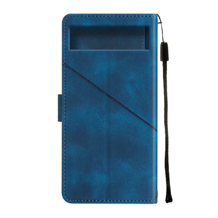 For Google Pixel 7a Skin-feel Embossed Leather Phone Case