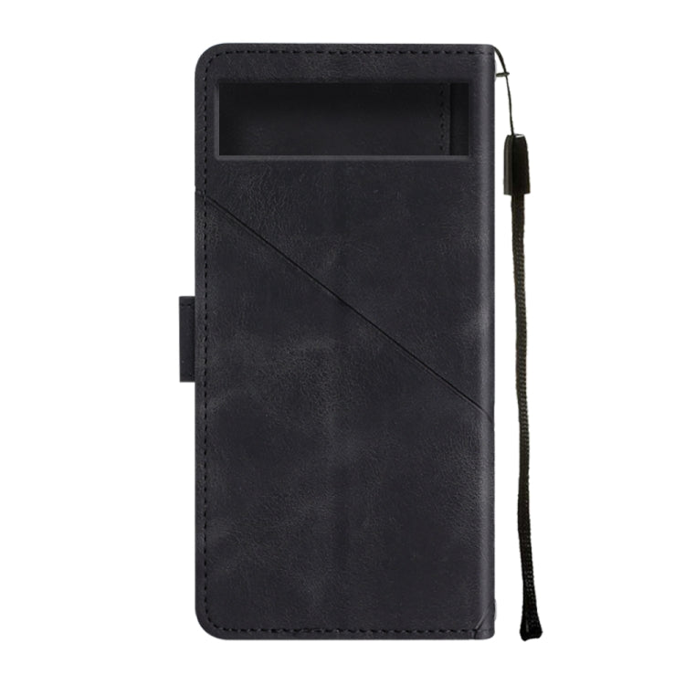 For Google Pixel 7a Skin-feel Embossed Leather Phone Case