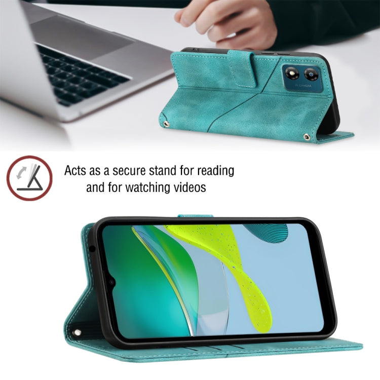 For Motorola Moto E13 Skin-feel Embossed Leather Phone Case