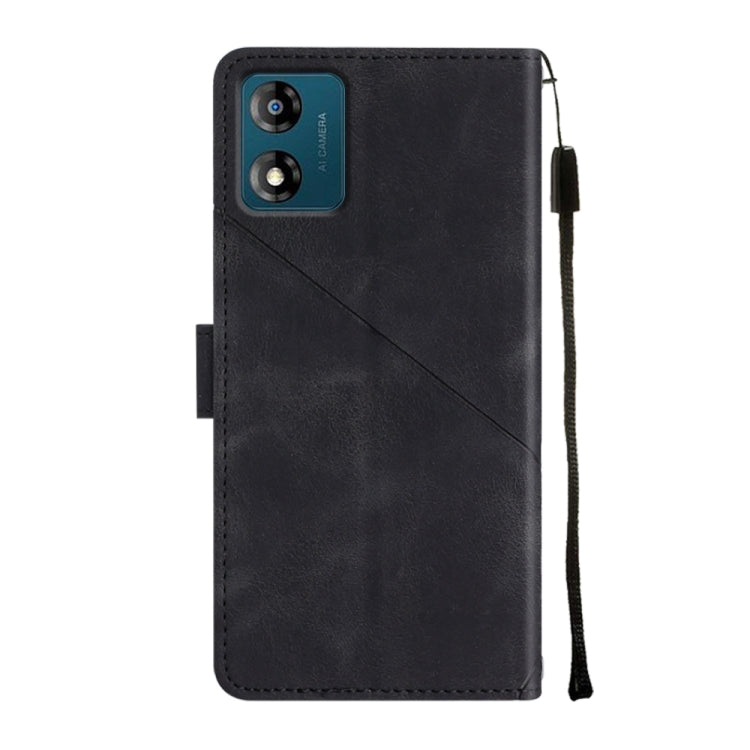 For Motorola Moto E13 Skin-feel Embossed Leather Phone Case