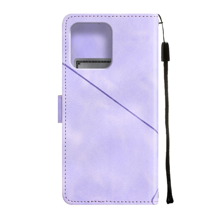 For Motorola Edge+ 2023 Skin-feel Embossed Leather Phone Case