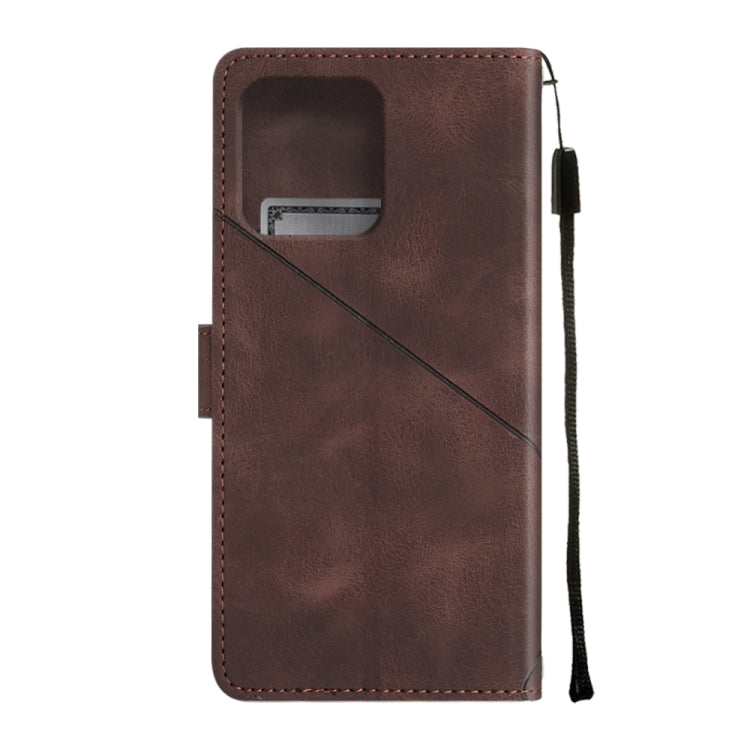 For Motorola Edge+ 2023 Skin-feel Embossed Leather Phone Case